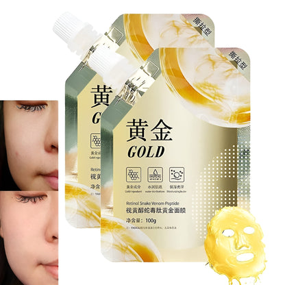 Retinol Gold Mask Deep Moisturizing Brightening Anti-aging Lifting Oil Tear-Off