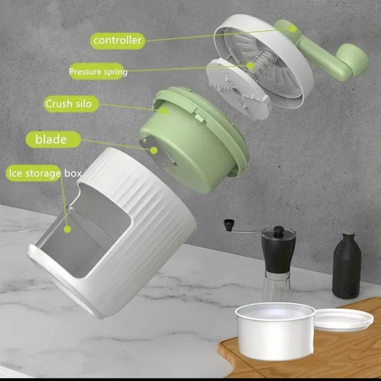 Gola Maker Machine – Manual Ice Crusher | Easy Ice Shaver for Home